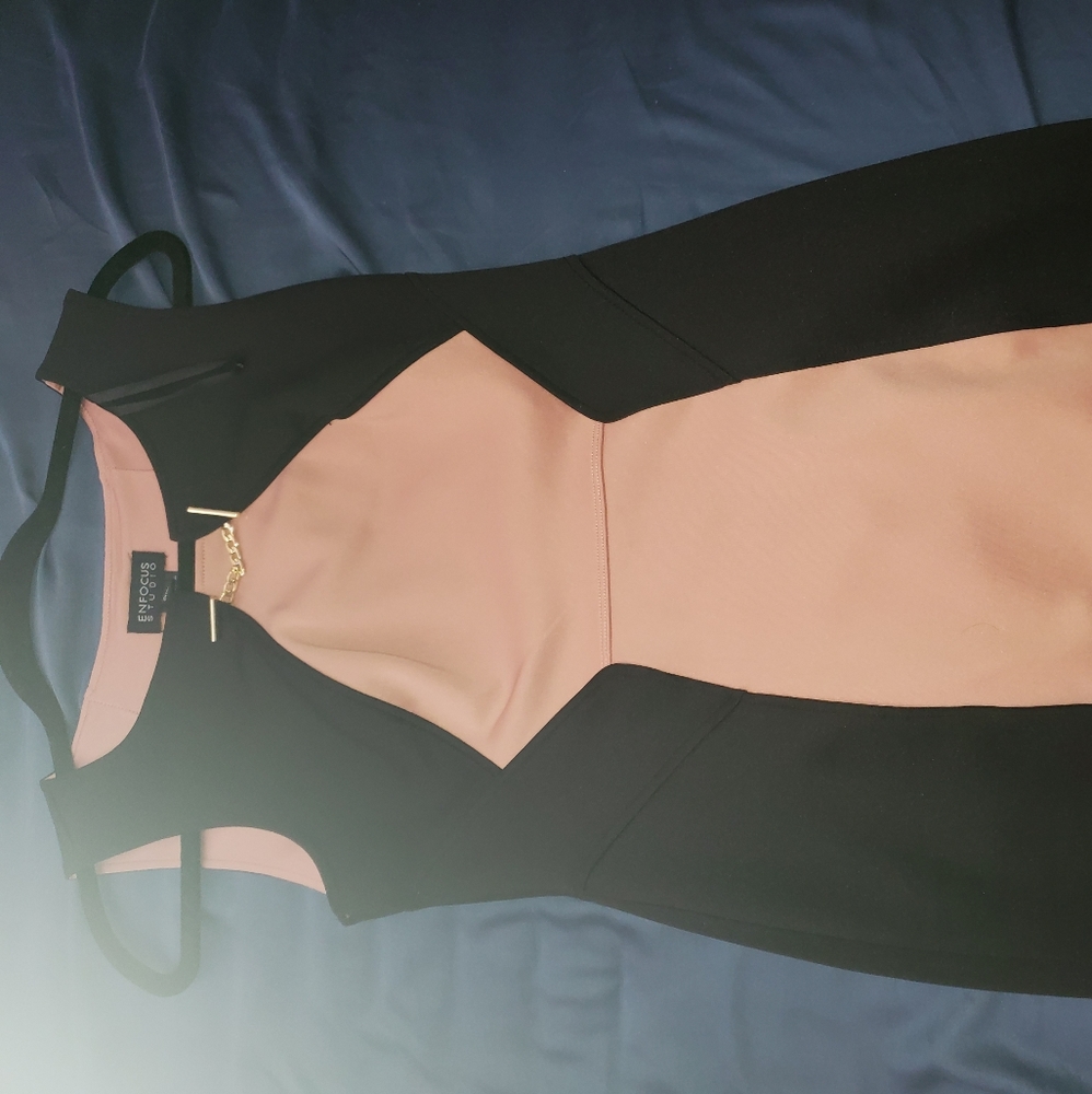 Black/nude dress